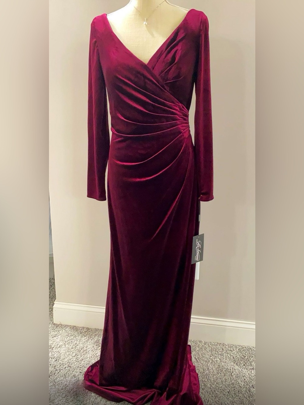 LaFemme Formal Velvet Dress
